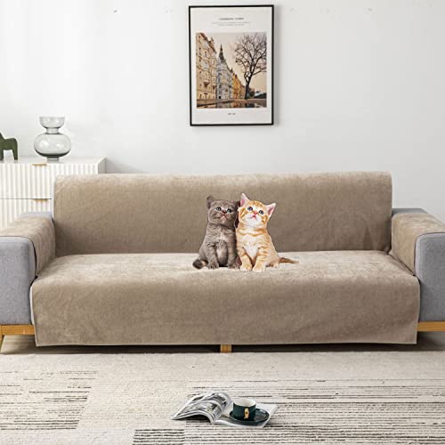 Fundas de sofá impermeables de chenilla de alta gama Funda de sofá de dos plazas para sala de estar,protectores de muebles para perros,mascotas,gatos,Fundas de silla para 1 2 3 plazas,gris(Color:C,S
