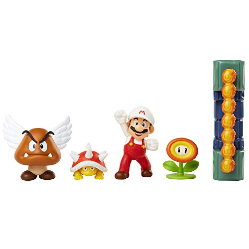 Funko- Set Diorama Castillo De Lava Super Mario Playset con figuras, Color round (400152)