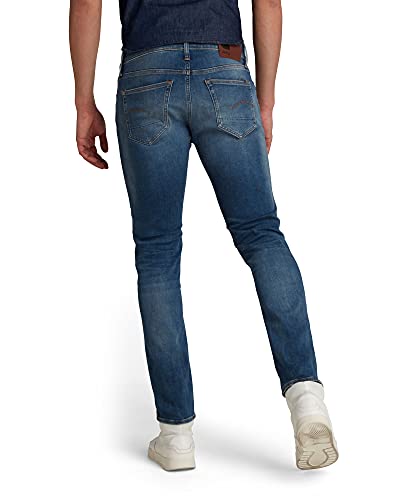 G-STAR RAW, hombres Jeans 3301 Slim , Azul (vintage medium aged 8968-2965), 32W / 32L