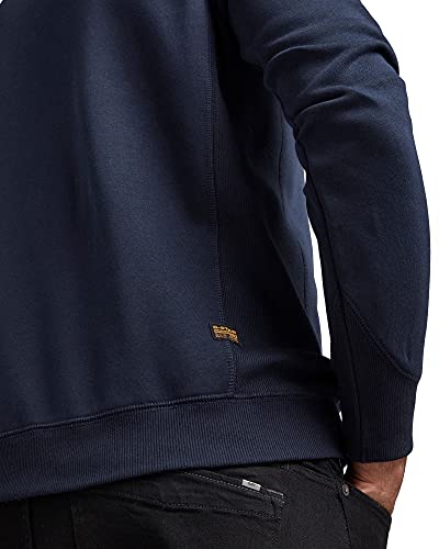 G-STAR RAW Premium core r sw ls, Sudadera, para Hombre, Azul (sartho blue), XXS