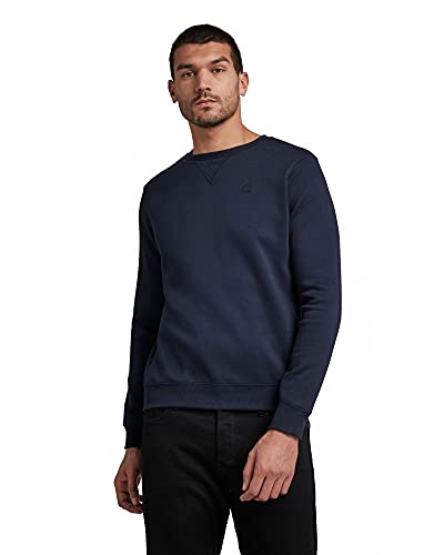 G-STAR RAW Premium core r sw ls, Sudadera, para Hombre, Azul (sartho blue), XXS