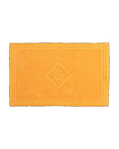 GANT Alfombrilla de ducha orgánica G, color naranja mandarina, tamaño 50 x 80 cm