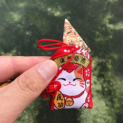 Garneck 2 Piezas de Amuleto Japonés Omamori Amuleto de La Suerte para La Salud Riqueza Educación Amor Seguridad