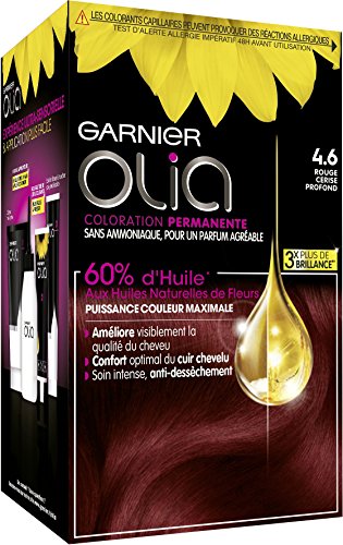 Garnier - Olia - Coloration Permanente à l’Huile Sans Ammoniaque Noir - 1.0 Noir Absolu