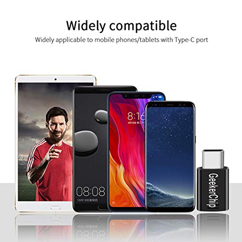 GeekerChip Adaptador USB C a Micro USB,Micro USB a Type C Conector para Galaxy S10+/S9,Mate 20/30/30Pro,P20/30,Honor 10/20,Xiaomi 9/9Pro,Redmi Note 8/7[6 Pack]