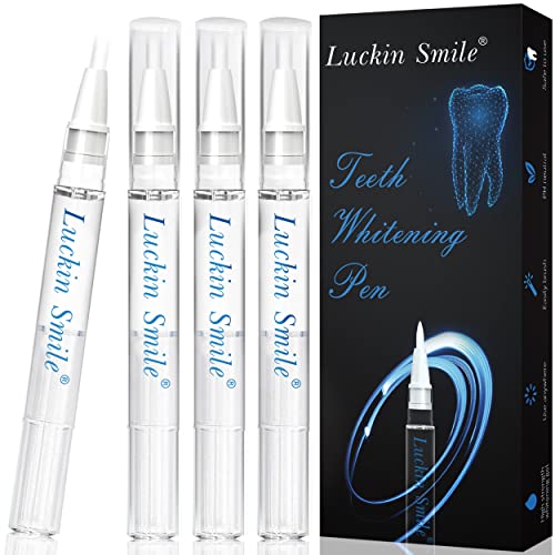 Gel Blanqueador de Dientes, Blanqueamiento Dientes Gel Blanqueador Dental Profesional con 12%PAP, Teeth Whitening Pen 4PCS, Blanqueamiento Dental de Acción Rápida Lápiz Blanqueador de Dientes Indoloro