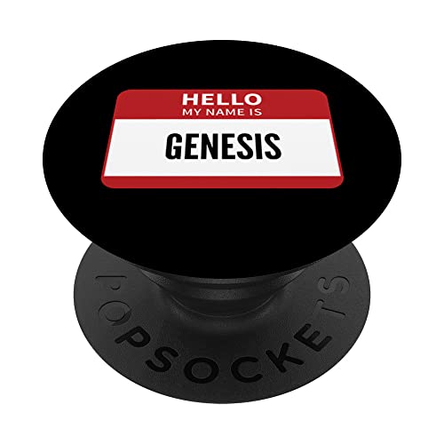 Génesis Nombre Tag, Hola Mi Nombre Es Génesis PopSockets PopGrip Intercambiable