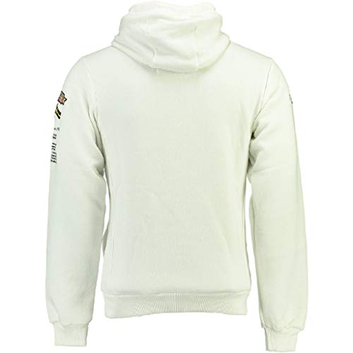 Geographical Norway - Sudadera DE Hombre GYMCLASS Blanco M