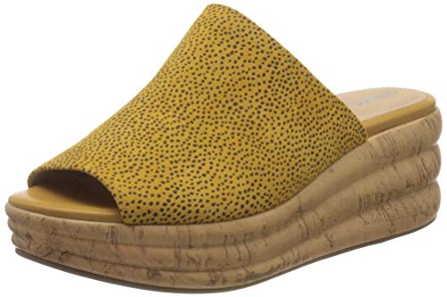 Geox D Primula Sandalo D, Sandalias con Plataforma Mujer, Amarillo (Ochre C2112), 38 EU