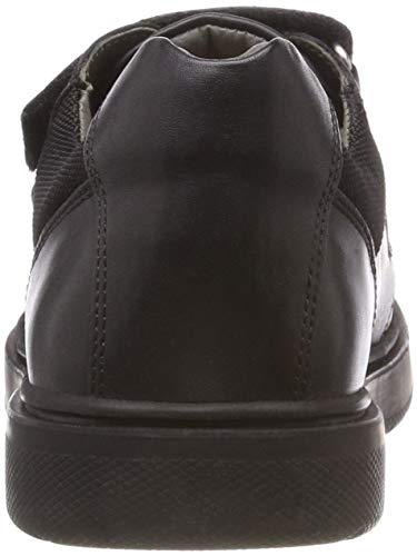 Geox J Riddock Boy H - Zapatos De Uniforme Escolar Niños, Negro (Black), 38 EU, Par