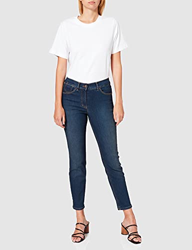 Gerry Weber Edition Best4me Cropped Jeans, Denim Dark Blue con Use, 40 para Mujer