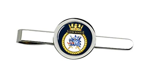 Giftshop UK HMS Abercrombie, Real Azul Marino Corbata Broche