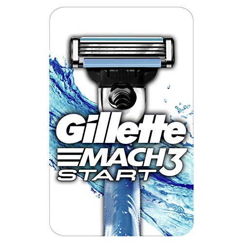 Gillette Mach3 Start - Maquinilla de afeitar con tiras humectantes mejoradas