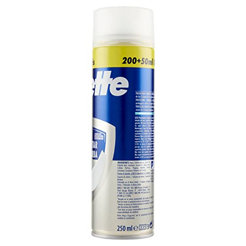 Gillette Series Espuma De Afeitar Refrescante Con Eucalipto Para Hombre, Piel Sensible, Protección Total Ante La Irritación, Ayuda A Proteger Contra Cortes, Ardor, Escozor y Enrojecimiento 250ml