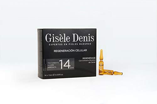 GISÈLE DENIS - Pack de Ampollas Faciales Regenerage, Hidratación Intensiva, Cuidado Facial, con Extracto de Caviar, 14 x 1'5 ml