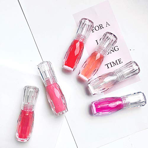 GL-Turelifes Lip Plumper Gloss Jelly Color Lipstick, Lip Plumping Balm Plumper Lip Gloss, Clear Lip Plump Gloss- Enhancer para labios más hidratados e hidratados, humecta, elimina las arrugas (#1)