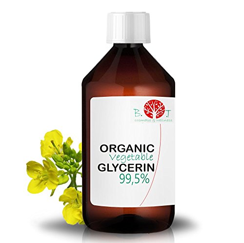 Glicerina Vegetal Líquida. 100% Orgánica y con Certificado Ecológico. Hidratante Natural de Piel y Cabello. Apta para elaborar jabones, cosmética casera y repostería 1.32 kg / 1000 ml