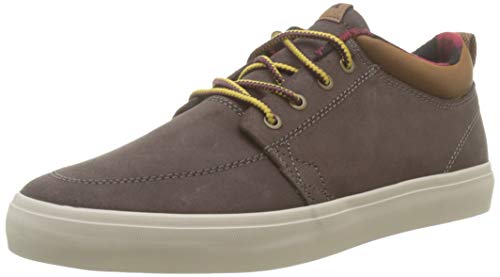 GLOBE GS Chukka, Zapatillas de Skateboard Hombre, Marrón (Dark Brown/Plaid 17307), 40.5 EU