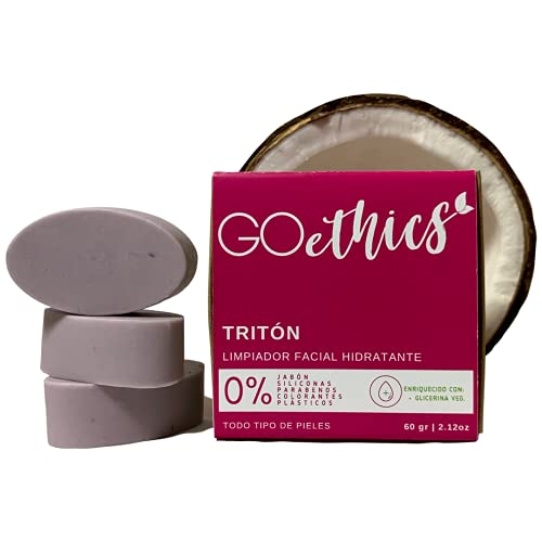 GOethics - Limpiador Facial Sólido Para Piel Sensible, Pack De 3 Barras, 60 g