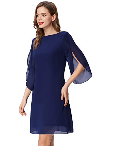 GRACE KARIN Camiseta de Mujer Escote Redondo en Gasa Ligera Suave Transpirable para Primavera S CL010888-6