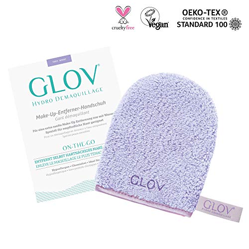 Guante Desmaquillantes Reutilizable Guante para Cara Guante de Microfibra Lavable Hipoalergénico para Quitar Maquillaje Ecológico Sólo Úsalo con Agua para Desmaquillarte (Very Berry)