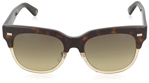 Gucci GG 3744/S Gafas de sol, Dark Havana Transparent, 52 para Mujer