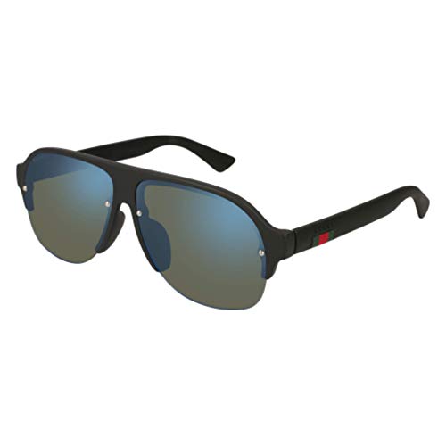 Gucci GG0172SA 002 Gafas de Sol, Negro (2/Bluee), 60 para Hombre