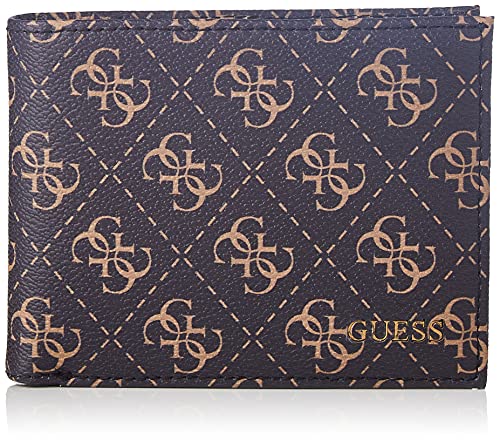 Guess Accesorio de Viaje- Billetera, 12,4x9,8x2, Dark Brown