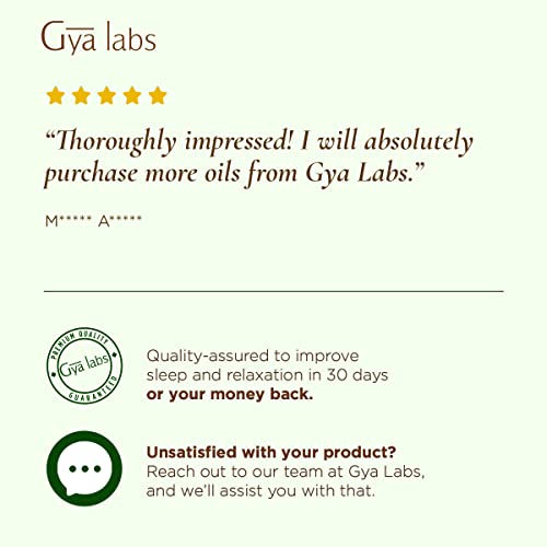 Gya Labs Mezcla de aceites esenciales Rest N Relax para aliviar el estrés (10ml) - Mezclas de aceites esenciales naturales para aromaterapia, sueño y concentración