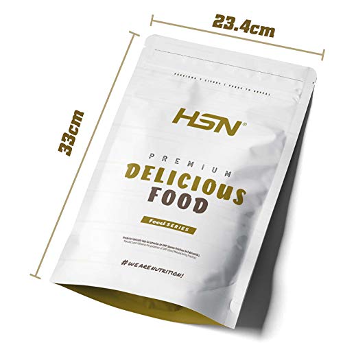 Harina de Avena de Sabores de HSN | Natural 1Kg = 20 Tomas | Instant Oatmeal | Ideal para Batidos, Tortitas de Avena y Claras | Sin Azúcares añadidos