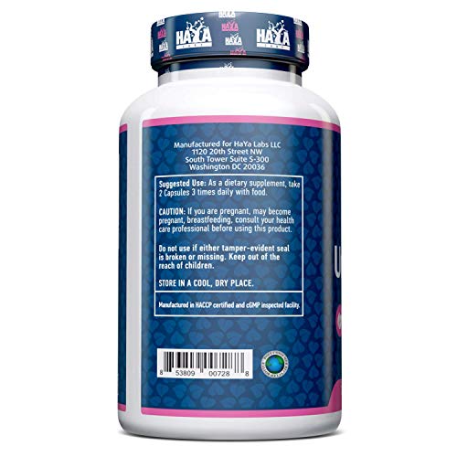 Haya Labs Ursolic Acid 100 capsules x 250 mg