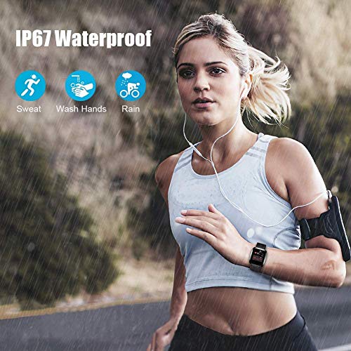 HCLKSTORE Fitness Tracker Smartwatch Impermeable IP68 Pulsera Actividad Inteligente con Pulsómetro Podómetro Monitor de Sueño para Hombre Mujer Niños con iOS y Android