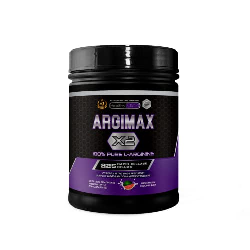 Healthy Fusion Arginina pura por dosis | Potente polvo de arginina para aumentar la energía, el rendimiento deportivo y el desarrollo muscular - 225 g