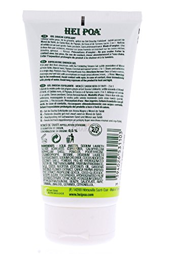 Hei Poa, Gel Exfoliante corporal con Arena Negra de Tahití - 150 ml.