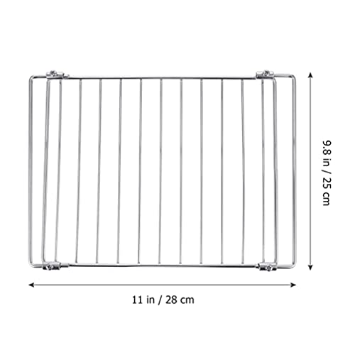 HEMOTON Tercera Telescópica para Hornear Rejilla de Asado de Enfriamiento de Acero Inoxidable para Hornear Bandeja para Horno Robusto Y Óxido Libre Horno Y Lavavajillas Seguro (28-35 Cm)