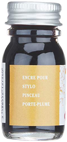 Herbin 13756T - Flacon d'encre parfumée ''Les subtiles'' pour stylo-plumes et stylos roller 10 ml, encre Ambre et parfum Orange. Fabriqué en France