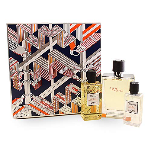 Hermes Terre D'Hermes Eau de Toilette - Gel de ducha de 100 ml, 80 ml y 40 ml para hombre