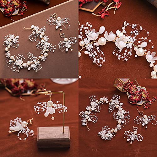 Hermosa Diadema De Boda Accesorios Florales Para El Cabello Para Novia Hermosos Accesorios Para El Cabello De Boda De Cristal 1 Juego Esta Diadema Nupcial Agrega Encanto Y Temperamento