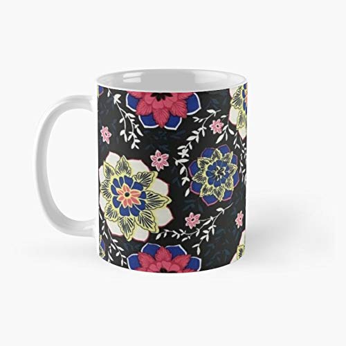 Hermosa taza de flores clásicas, para el día del padre, el mejor regalo de la madre para la familia y tus amigos, para ti mismo, divertidas tazas de café de 11 onzas