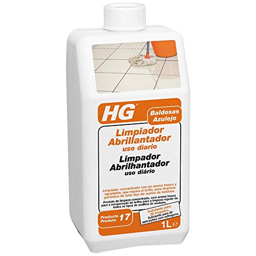 HG 115100130 Limpiador Abrillantador Uso Diario para Baldosas, Blanco, Fruit Punch, 1 litro