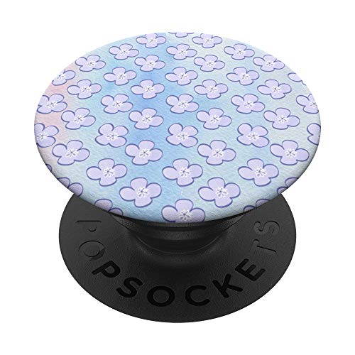 Hibisco Pastel Lila Claro Púrpura Acuarela Estética PopSockets PopGrip Intercambiable