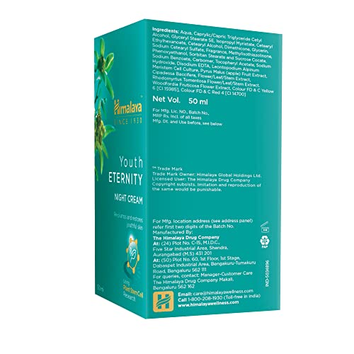 Himalaya Youth Eternity Night Cream with Exotic Herbal Actives -50ml