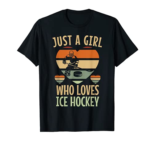 Hockey Chicas Vintage Love Hockey Camiseta