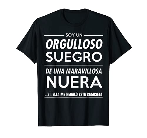 Hombre Camiseta Graciosa de Regalo para Suegro de Nuera Camiseta