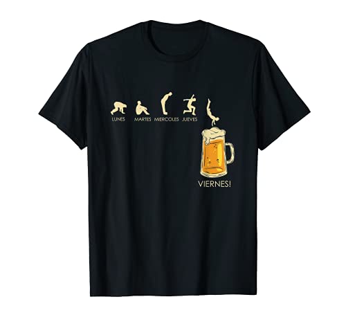 Hombre Los Dias De La Semana Y Cerveza Humor Regalo Camiseta