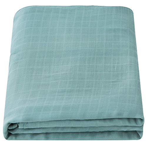 HOMYBABY® Muselina bebe 120x120 [1pc] | Muselinas bebe algodon organico y bambu | Arrullo para bebes | Manta bebe recien nacido | Regalo bebe | Sirve de toalla, gasas, paños de carro, cuna y cambiador