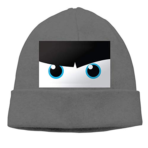 HUANANAN Angry Eyes Adultos Hip Hop Breakdance Gorros Gorros Unisex Suave Algodón cobertura Cap Deep Heather