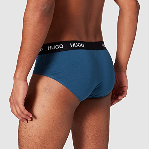 HUGO Hipbrief Tripletpack Calzoncillos para Hombre, Open Miscellaneous964, L