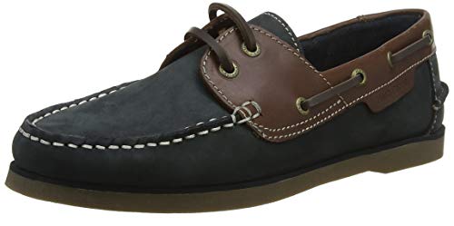 Hush Puppies Henry Náuticos hombre, Blue (Blue (Blue/Tan Blue/Tan) Blue/Tan), 43 EU (9 UK)