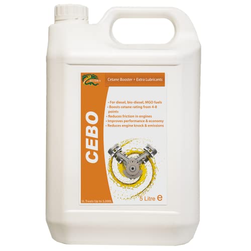 Hydra Cebo CETANE Booster 2- EHN (Nitrato de etileno)+ Lubricante Aditivo Diésel 5 L Trata hasta 5000 L